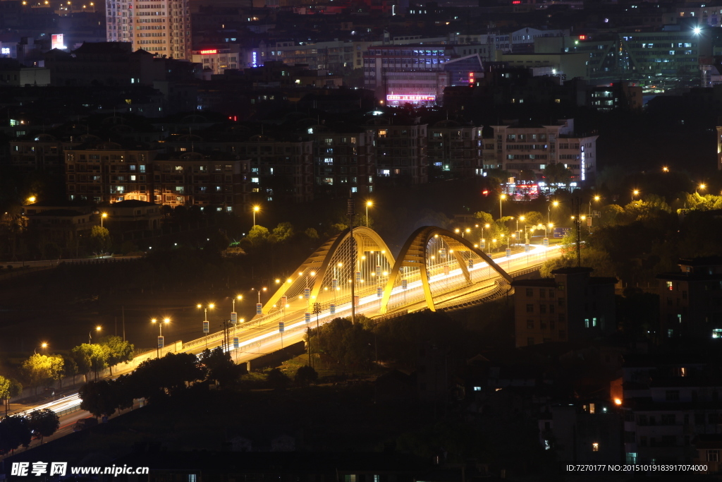 义乌夜景 丹溪大桥