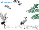 鹤矢量图