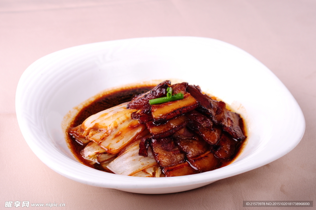 白菜焖肉