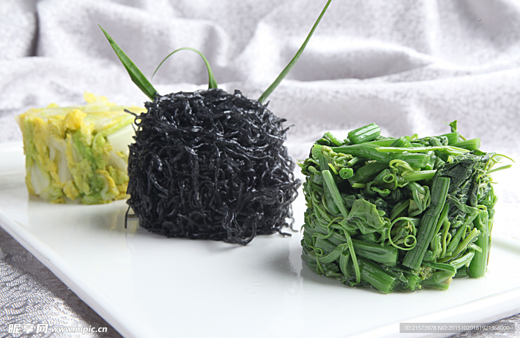 龙须菜发菜白菜