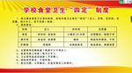 学校食堂卫生四定制度