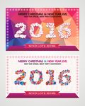 2016新年背景字体设计模板