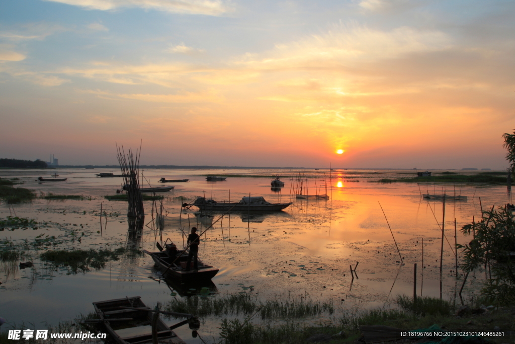夕阳西下 落日余晖 美景 自然