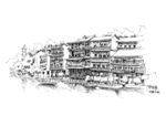 钢笔画