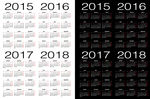 2016年历模板