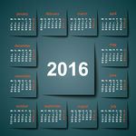 2016年日历
