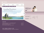紫色风格网站模板