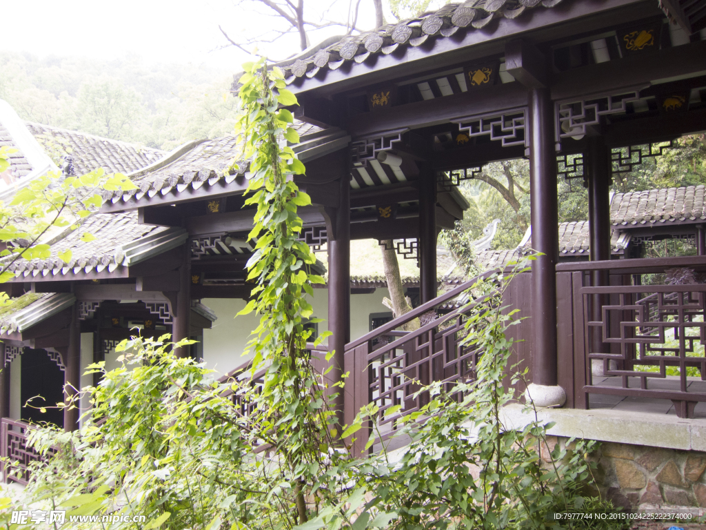 复古建筑  亭子