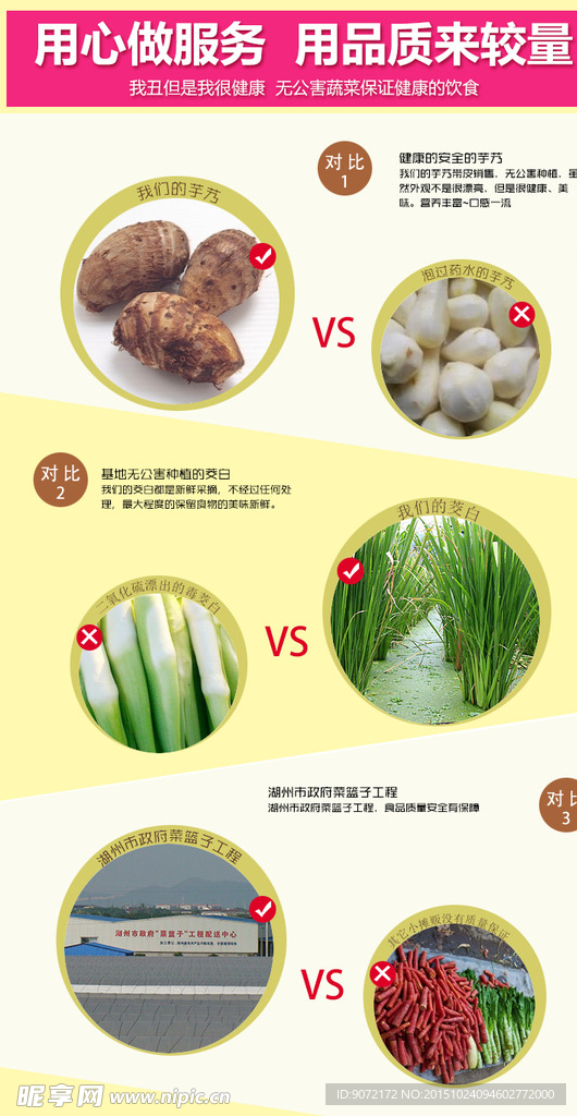 蔬菜对比海报