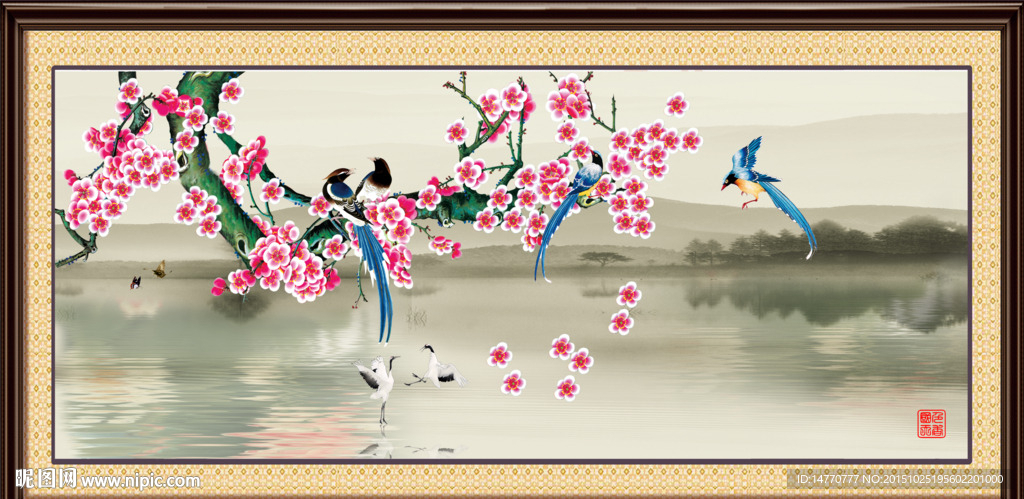 梅花装饰画