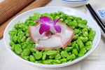 咸肉蒸豆瓣