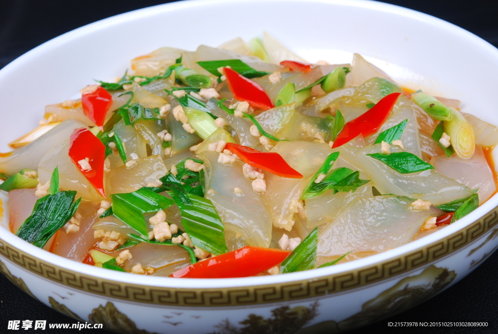 肉碎青蒜粉皮