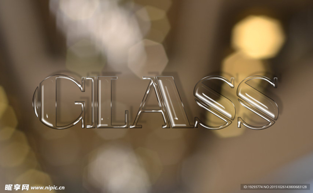 glass字体