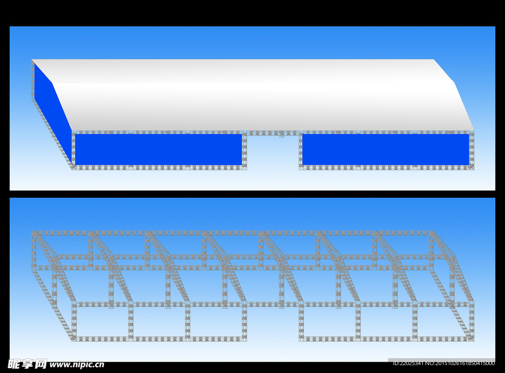 桁架搭建效果图