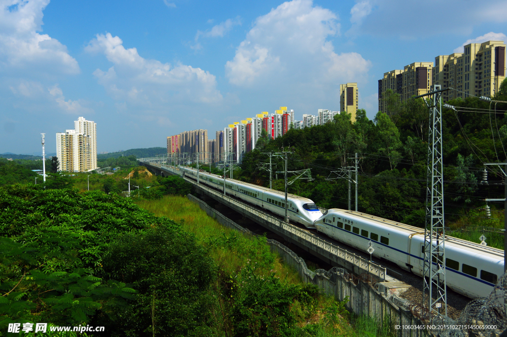 中国高铁 加长列车