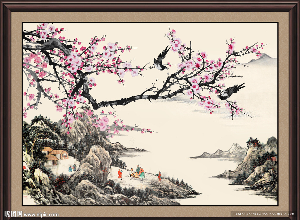 国画梅花
