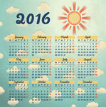 2016日历模板