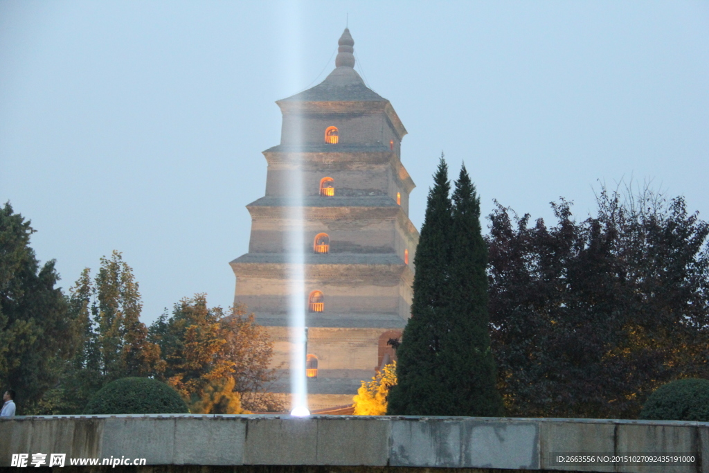 西安大慈恩寺玄奘纪念馆大雁塔