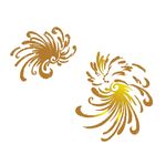 矢量金色菊花