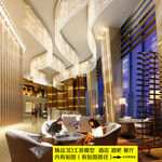 欧式酒店休息厅3D效果图模型