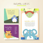卡通动物卡片