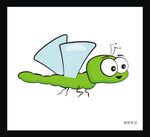 昆虫 蜻蜓 绿色 矢量