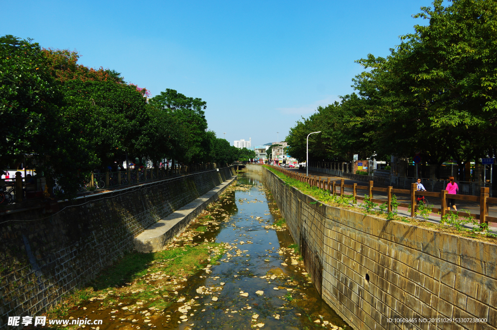城市河流 河渠绿化