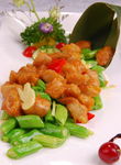 四季豆爆鹅肝