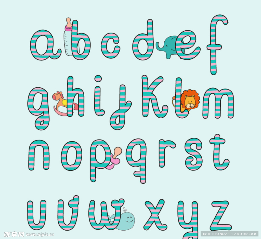 26个小写英文字母图片
