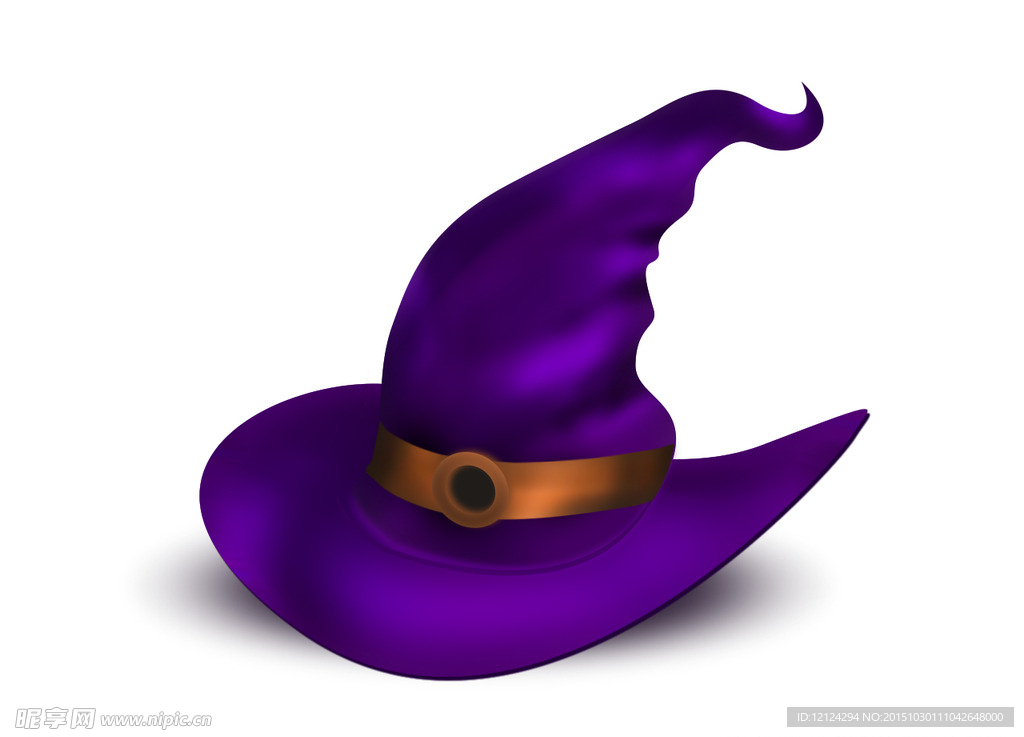紫色巫师帽子