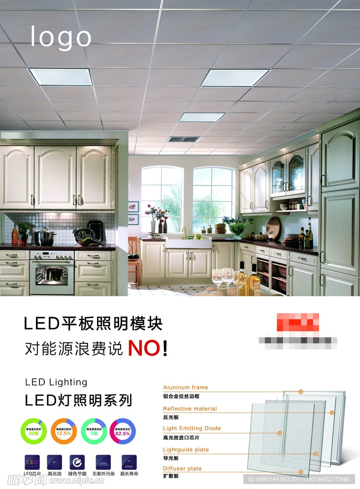 LED灯宣传单页