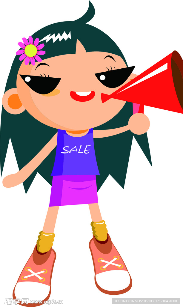 促销女孩素材海报CDR