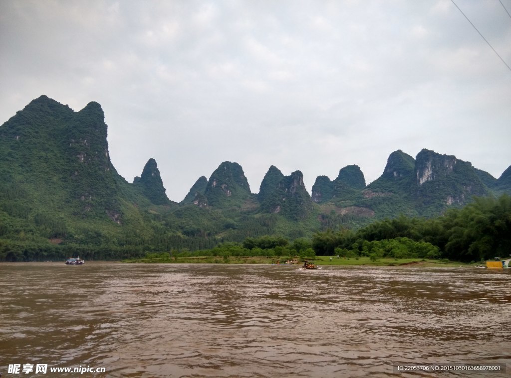 雨后桂林漓江山水