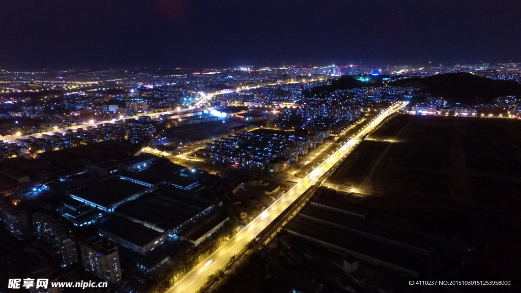 大连航拍夜景