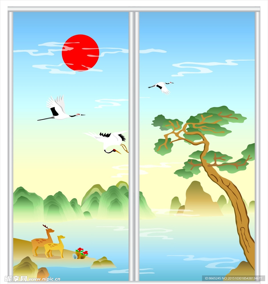 鹤移门