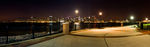 河堤夜景全景