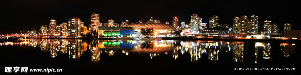 温哥华夜景全景