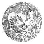 中国龙凤纹 古典龙凤纹 龙纹底