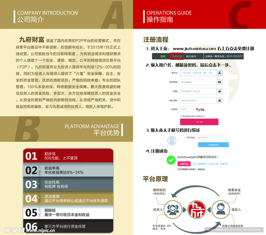 金融单页