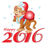 2016新年快乐猴年大吉卡通形