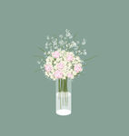 手绘插花