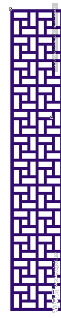 中式花格原大高清矢量图