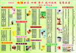 奶茶价目表