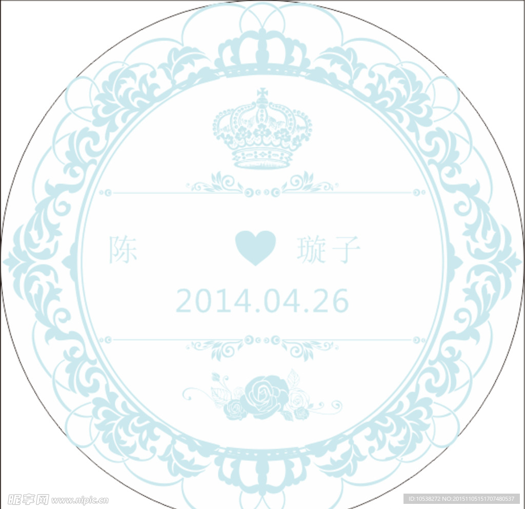 tiffny蓝色 婚礼logo