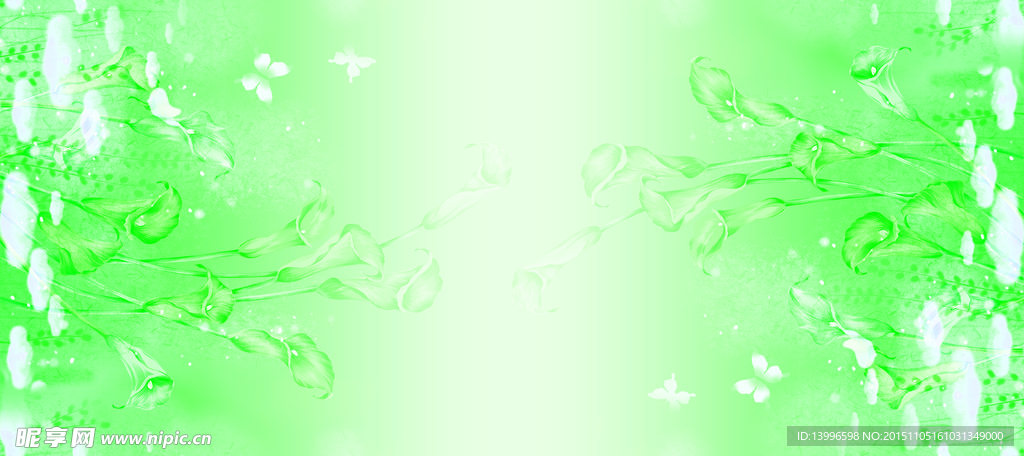 水墨定位花