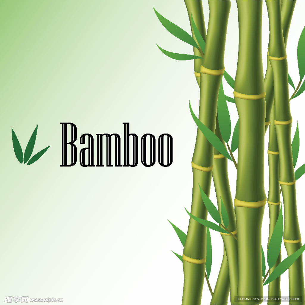 竹子背景矢量素材