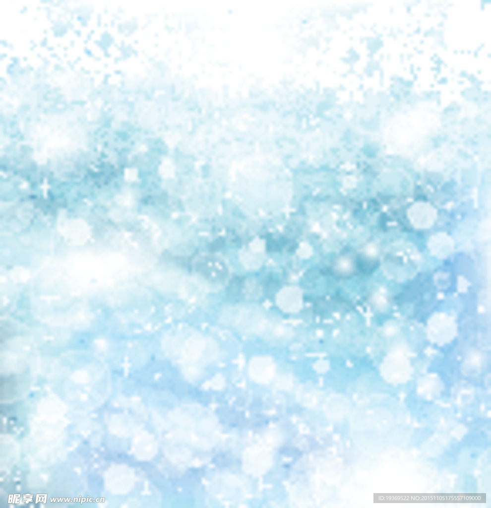 梦幻飞扬雪花背景矢量素材