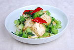 手捏菜煎豆腐