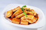 蒜苗香煎豆腐好