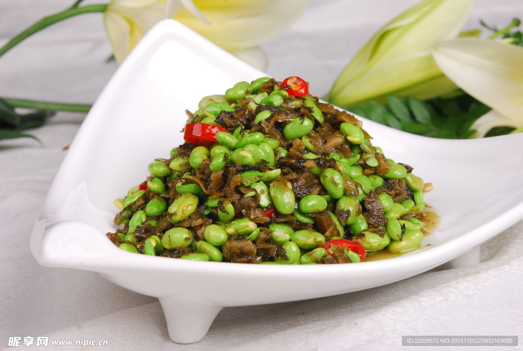 周莊咸菜毛豆